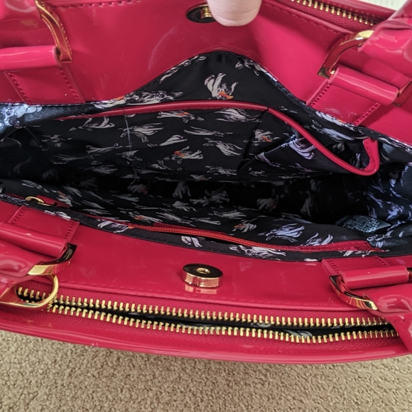 Ted Baker Red Patent Large Bag/Tote - Picture 5 of 11